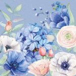 Decoupage Paper Napkins - Blooming Mystery