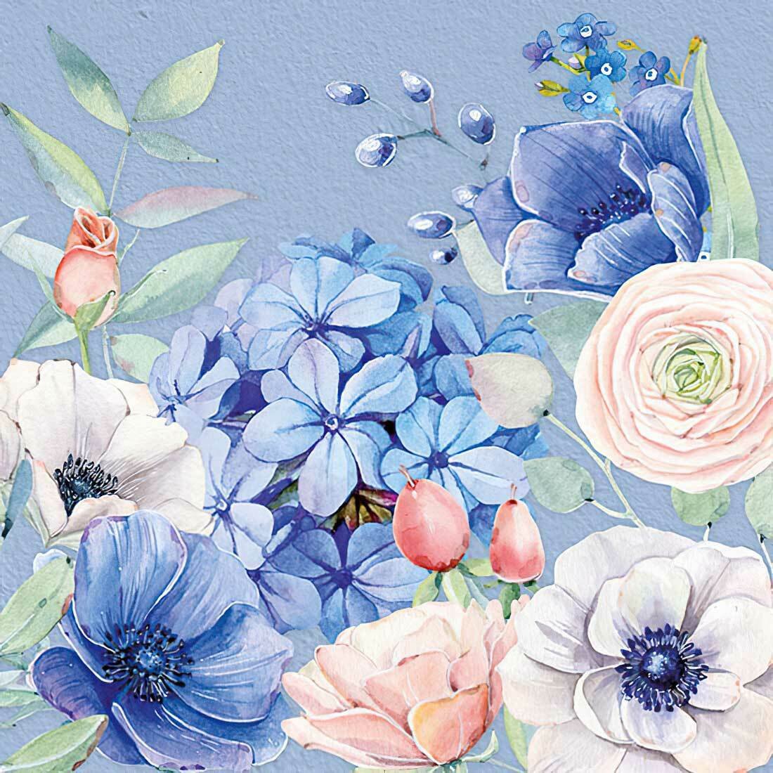 Decoupage Paper Napkins - Blooming Mystery - The Tissue Store Decoupage Paper Napkins - Blooming Mystery