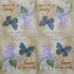 Decoupage Paper Napkins - Amor Butterfly