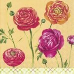 Decoupage Paper Napkins - Buttercups Orange