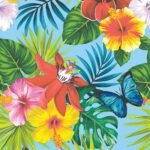 Decoupage Paper Napkins - Jungle Fever Teal Blue