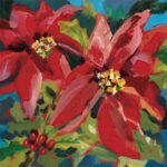 Decoupage Paper Napkins - Poinsettia Musee