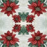 Decoupage Paper Napkins - Flores De La Navidad Red