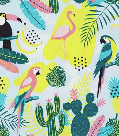 Decoupage Paper Napkins - Tropical Setting