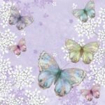 Decoupage Paper Napkins - Butterflies (4 Sheets)