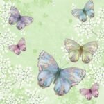 Decoupage Paper Napkins - Butterflies (4 Sheets)