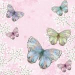 Decoupage Paper Napkins - Butterflies (4 Sheets)