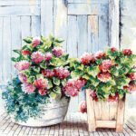 Decoupage Paper Napkins - Cottage Hydrangea
