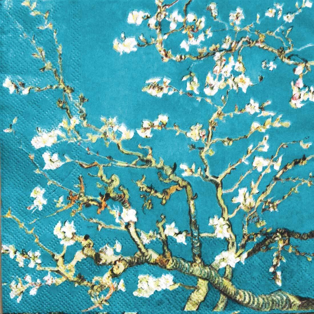 Decoupage Paper Napkins - Almond Blossom - The Tissue Store Decoupage Paper Napkins - Almond Blossom