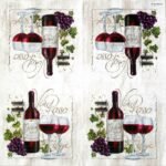 Decoupage Paper Napkins - Vino Rosso