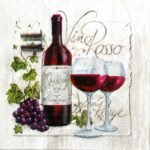 Decoupage Paper Napkins - Vino Rosso