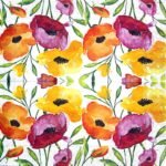 Decoupage Paper Napkins - Aquarell Poppy