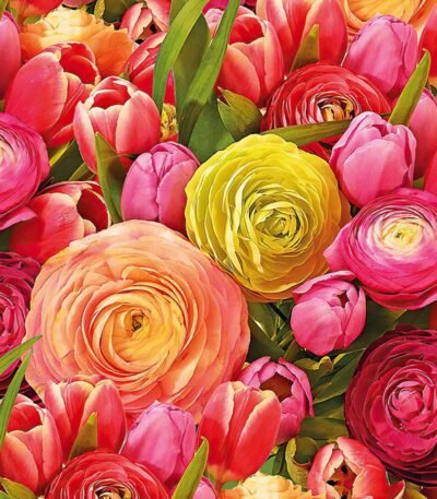 Decoupage Paper Napkins - Ranunculus