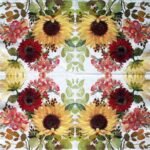 Decoupage Paper Napkins - Sunny Flowers Cream Sunflower