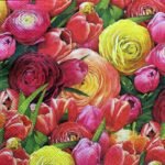 Decoupage Paper Napkins - Ranunculus