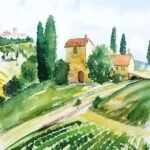 Decoupage Paper Napkins - Tuscany Watercolour