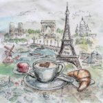 Decoupage Paper Napkins - French Breakfast