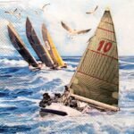 Decoupage Paper Napkins - Sail Boats