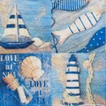Decoupage Paper Napkins - Love At Sea