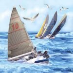 Decoupage Paper Napkins - Sail Boats
