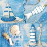 Decoupage Paper Napkins - Love At Sea