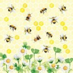 Decoupage Paper Napkins - Bees Joy