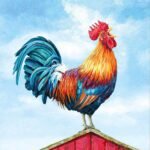 Decoupage Paper Napkins - Rooster Kukeleku