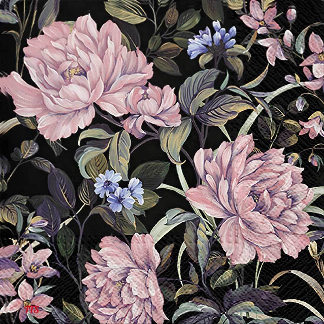 Decoupage Paper Napkins - Flowers Mystery - The Tissue Store Decoupage Paper Napkins - Flowers Mystery
