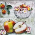 Decoupage Paper Napkins - Apple Basket