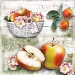 Decoupage Paper Napkins - Apple Basket