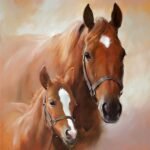 Decoupage Paper Napkins - Horse With Foal