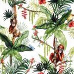 Decoupage Paper Napkins - Orangutan White