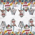 Decoupage Paper Napkins - Birdhouse For Rent