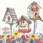 Decoupage Paper Napkins - Birdhouse For Rent