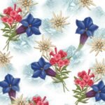 Decoupage Paper Napkins - Alpine Flowers