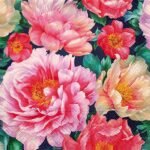 Decoupage Paper Napkins - Peonies Bloom