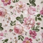 Decoupage Paper Napkins - Roses Glory Cream