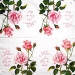 Decoupage Paper Napkins - A Rose For You