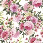 Decoupage Paper Napkins - Rose Twigs with Leaves and Flowers