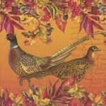 Decoupage Paper Napkins - Golden Pheasants