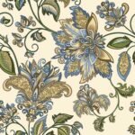 Decoupage Paper Napkins - Golden Blue Hindi Pattern