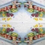 Decoupage Paper Napkins - Windowsill with Flower Pots