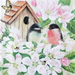 Decoupage Paper Napkins - Birds and Blossom