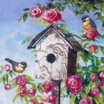 Decoupage Paper Napkins - Lovely Birdhouse