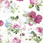 Decoupage Paper Napkins - Scarlett White Rose