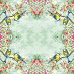 Decoupage Paper Napkins - Bird Watching Green