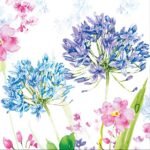 Decoupage Paper Napkins - Agapanthe Bleu