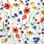 Decoupage Paper Napkins - Field of Flowers