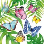 Decoupage Paper Napkins - Tropical Butterflies