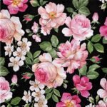 Decoupage Paper Napkins - Roses Glory Black